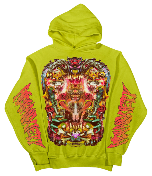 Neon Yellow High Anxiety Hoodie